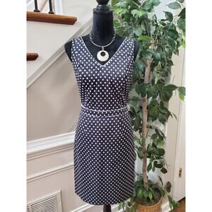 The Limited Women's Black Polyester V-Neck Sleeveless Knee Length Dress Size 6